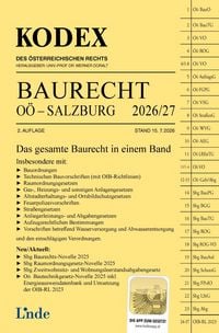 Produktbild: KODEX Baurecht O&Ouml; - Salzburg 2026/27