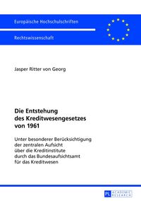 Produktbild: Die Entstehung des Kreditwesengesetzes von 1961