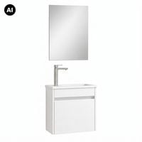 Produktbild: 3tlg G&auml;ste WC Waschplatz Waschtisch Hagolo Spiegel