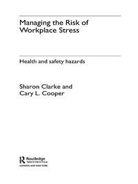 Produktbild: Managing the Risk of Workplace Stress