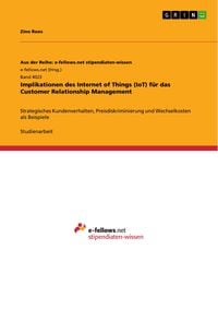 Produktbild: Implikationen des Internet of Things (IoT) f&uuml;r das Customer Relationship Management