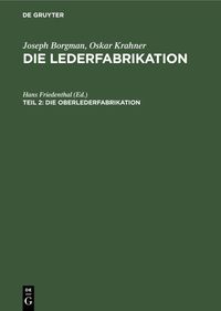 Produktbild: Die Oberlederfabrikation