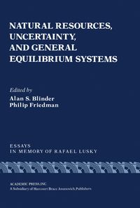 Produktbild: Natural Resources, Uncertainty, and General Equilibrium Systems