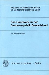 Produktbild: Das Handwerk in der Bundesrepublik Deutschland.