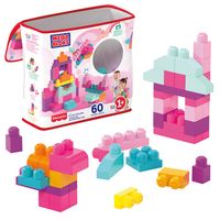 Produktbild: Mega Bloks Bausteinebeutel pink (60 Teile)