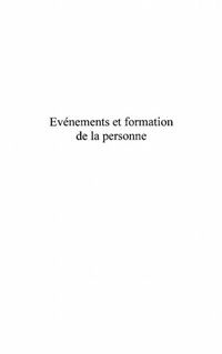 Produktbild: Evenements et formation de la personne - ecarts internationa