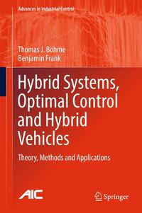 Produktbild: Hybrid Systems, Optimal Control and Hybrid Vehicles