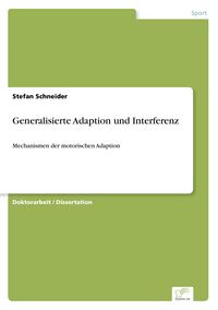 Produktbild: Generalisierte Adaption und Interferenz