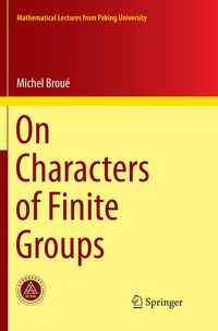 Produktbild: On Characters of Finite Groups