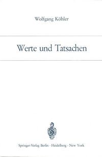Produktbild: Werte und Tatsachen