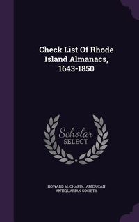 Produktbild: Check List of Rhode Island Almanacs, 1643-1850