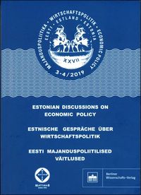 Produktbild: Estnische Gespr&auml;che &uuml;ber Wirtschaftspolitik 3&ndash;4/2019