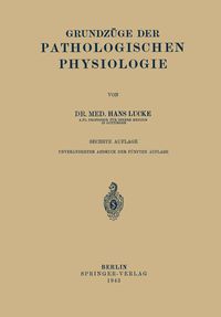 Produktbild: Grundz&uuml;ge Der Pathologischen Physiologie