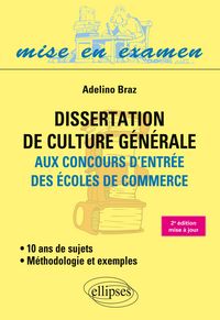Produktbild: Dissertation de culture g&eacute;n&eacute;rale (M&eacute;thodologie et exemples) aux concours d'entr&eacute;e des &eacute;coles de commerce - 10 ans de sujets &iquest;&nbsp;2e &eacute;dition mise &agrave; jour