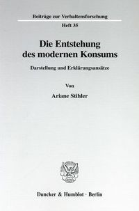Produktbild: Die Entstehung des modernen Konsums.