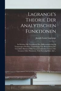 Produktbild: Lagrange's Theorie Der Analytischen Funktionen