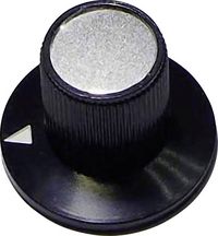 Produktbild: TRU COMPONENTS 23/12 Drehknopf Schwarz (&Oslash; x H) 23mm x 17mm 1St.