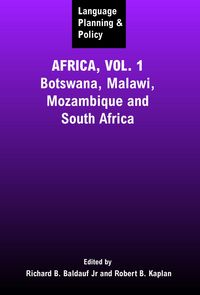 Produktbild: Language Planning and Policy in Africa, Vol 1