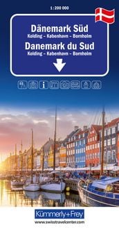 Produktbild: Kümmerly+Frey Regional-Strassenkarte Dänemark Süd 1:200.000