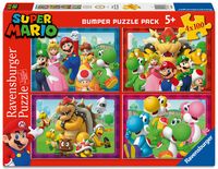 Produktbild: Kinderpuzzle 4x100 Teile - Nintendo Super Mario - Zeit f&uuml;r Mario!