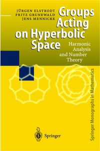 Produktbild: Groups Acting on Hyperbolic Space
