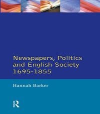 Produktbild: Newspapers and English Society 1695-1855