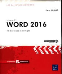 Produktbild: Word 2016: exercices et corrig&eacute;s