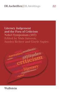 Produktbild: Literary Judgement and the Fora of Criticism