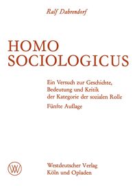 Produktbild: Homo Sociologicus