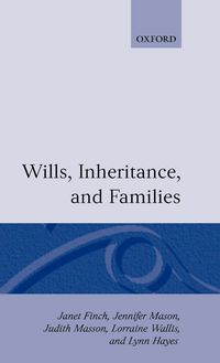 Produktbild: Wills, Inheritance, and Families