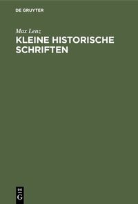 Produktbild: Kleine historische Schriften