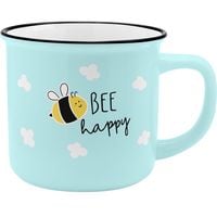 Becher in Emaille-Optik "BEE happy"