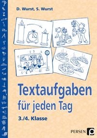 Produktbild: Textaufgaben f&uuml;r jeden Tag - 3./4. Klasse