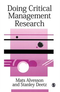 Produktbild: Doing Critical Mgmt Research
