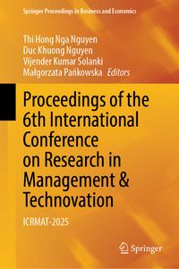 Produktbild: Proceedings of the 6th International Conference on Research in Management & Technovation