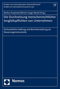 Produktbild: Die Durchsetzung menschenrechtlicher Sorgfaltspflichten von Unternehmen