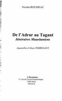 Produktbild: De L'adrar Au Tagant