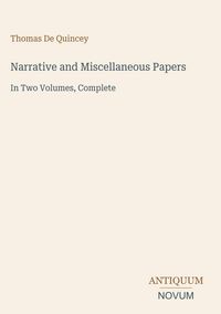 Produktbild: Narrative and Miscellaneous Papers