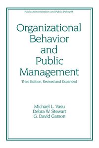 Produktbild: Organizational Behavior and Public Management, Revised and Expanded