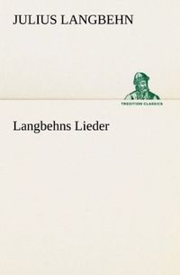 Produktbild: Langbehns Lieder