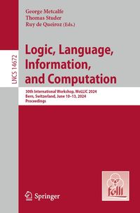Produktbild: Logic, Language, Information, and Computation