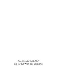 Produktbild: Das Handschrift-Abc