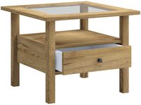 Produktbild: Holz Sofatisch Couchtisch Schublade Lingis M