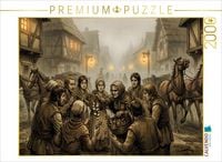 Produktbild: CALVENDO Puzzle Die Dorfbewohner warnen vor Dracula | 2000 Teile Lege-Gr&ouml;&szlig;e 90x67cm Foto-Puzzle f&uuml;r gl&uuml;ckliche Stunden