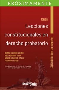 Produktbild: Lecciones constitucionales de derecho probatorio. Tomo III.