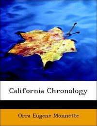 Produktbild: Monnette, O: California Chronology