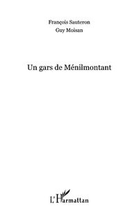 Produktbild: Un gars de Menilmontant