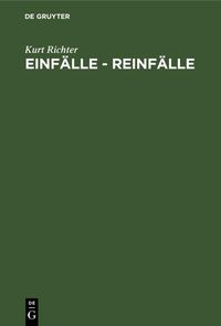 Produktbild: Einf&auml;lle - Reinf&auml;lle