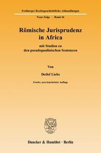 Produktbild: R&ouml;mische Jurisprudenz in Africa