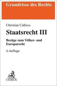 Produktbild: Staatsrecht III